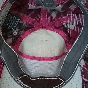 True Religion Distressed Pink Gray Flannel Jeweled SnapbackvY2K Baseball Hat True Religion | Accessories | True Religion Distressed Pink  main image 3